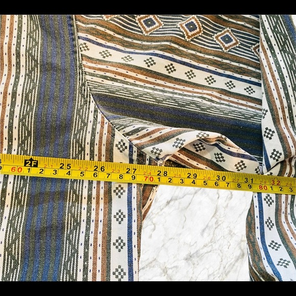 GUESS by Georges Marciano Vintage Western Aztec Button Down Mens XL - Picture 5 of 6